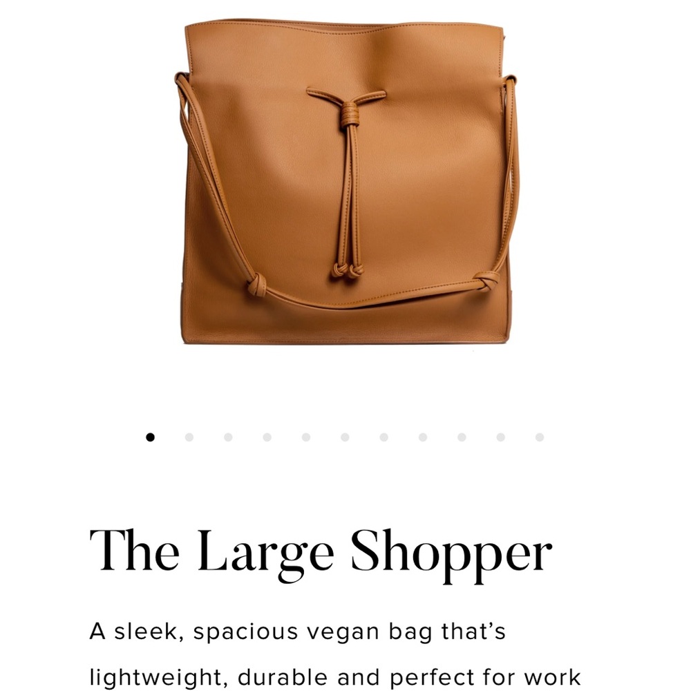 Von Holzhausen Large Hopper Tote - Caramel Color